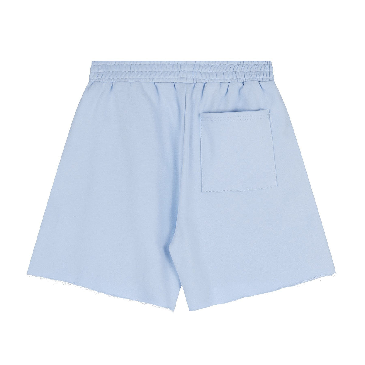 Sp5der Raised Graphic Raw Hem Shorts ¡ª back