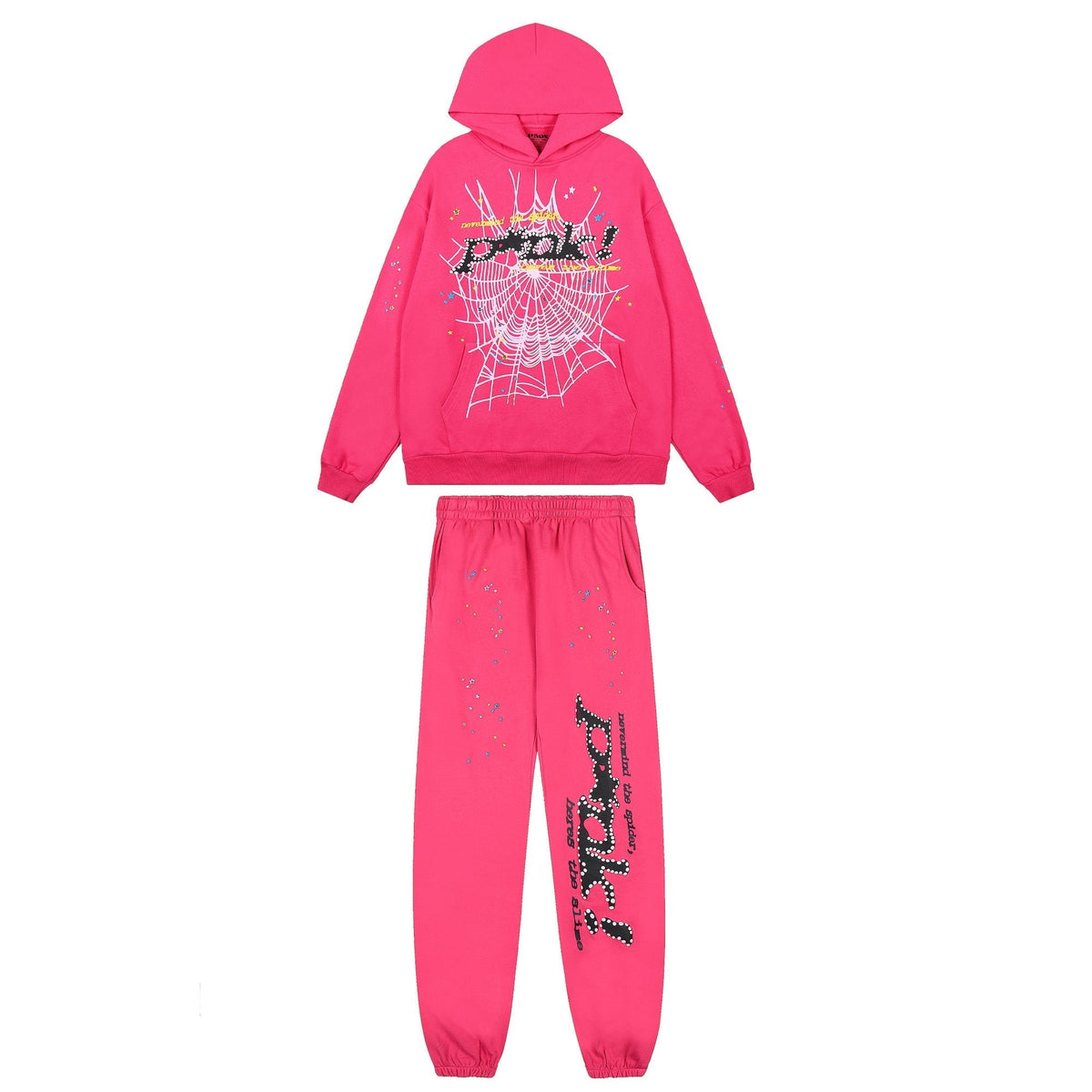 Sp5der Pink Spiderweb Graphic Matching Set ¡ª hero