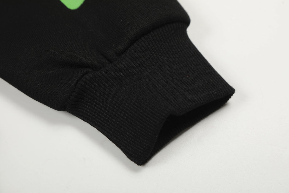 Sp5der Black Spiderweb Zip Hoodie ¡ª detail
