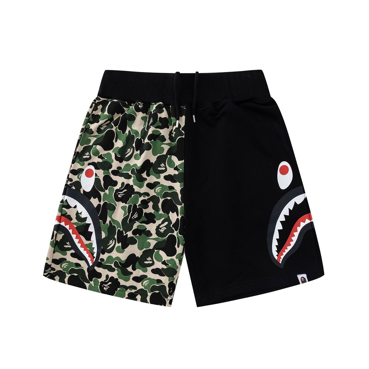 BAPE Shark Eye Graphic Sweat Shorts ¡ª front