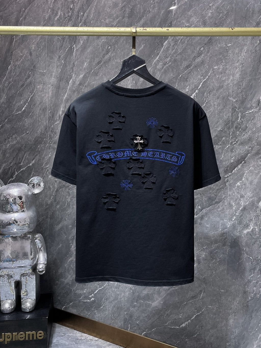 Chrome Hearts Cross Appliqu¨¦ Graphic T-Shirt ¡ª back