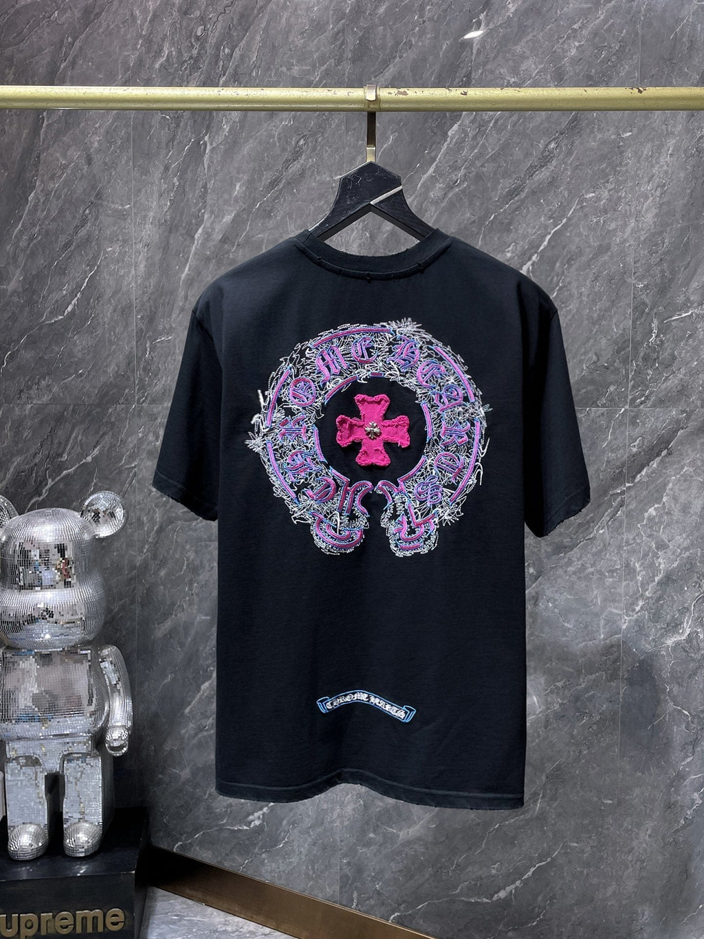 Chrome Hearts Horseshoe Cross Embroidered T-Shirt ¡ª hero