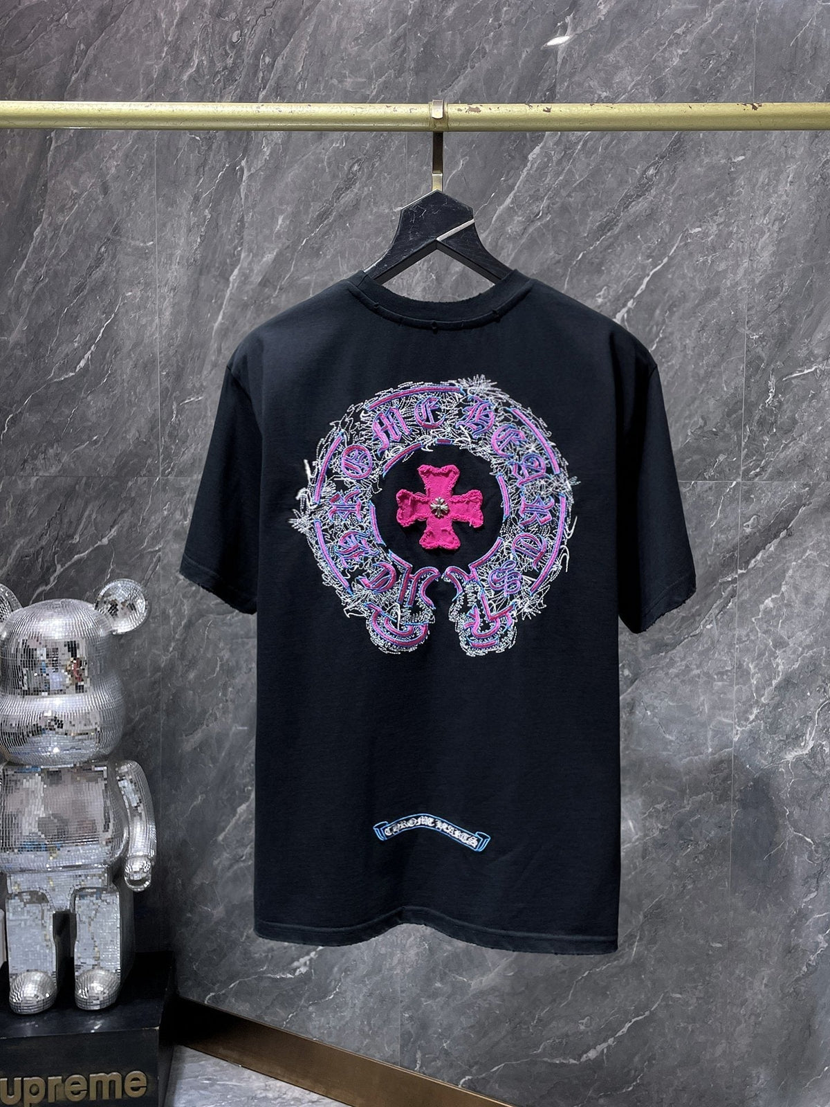 Chrome Hearts Horseshoe Cross Embroidered T-Shirt ¡ª hero
