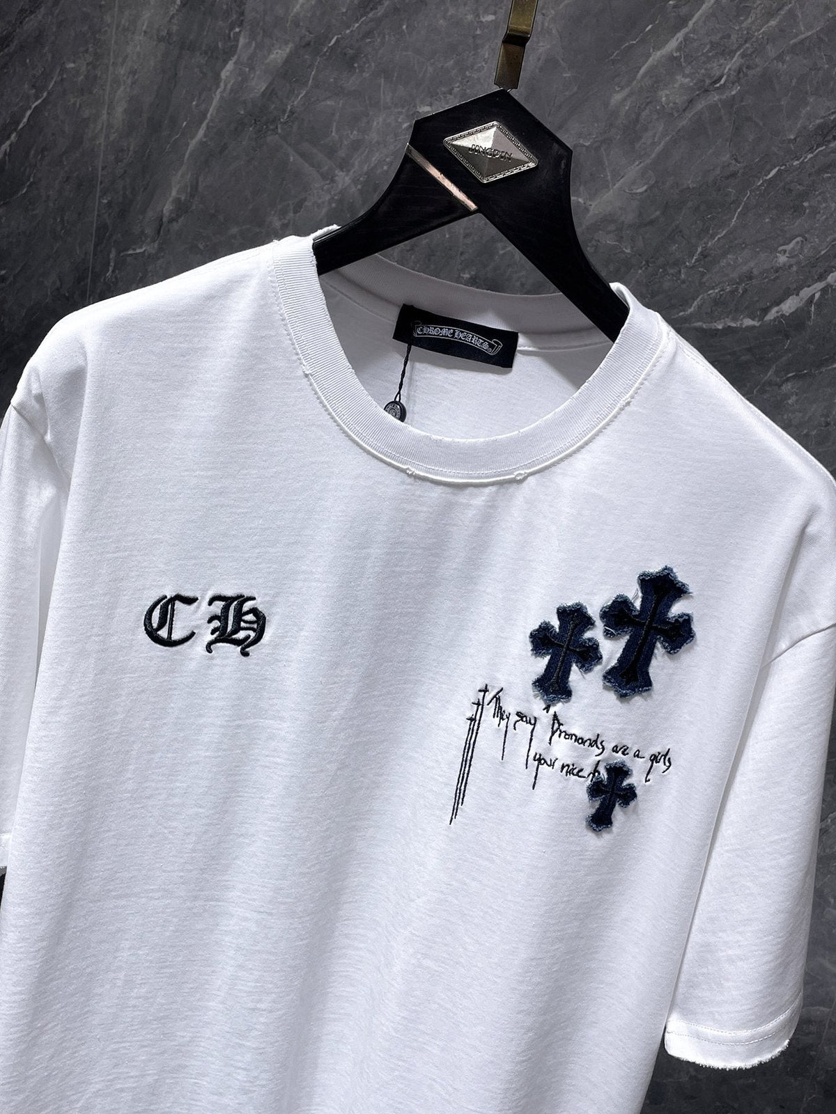Chrome Hearts Cross Patch Graphic T-Shirt ¡ª detail