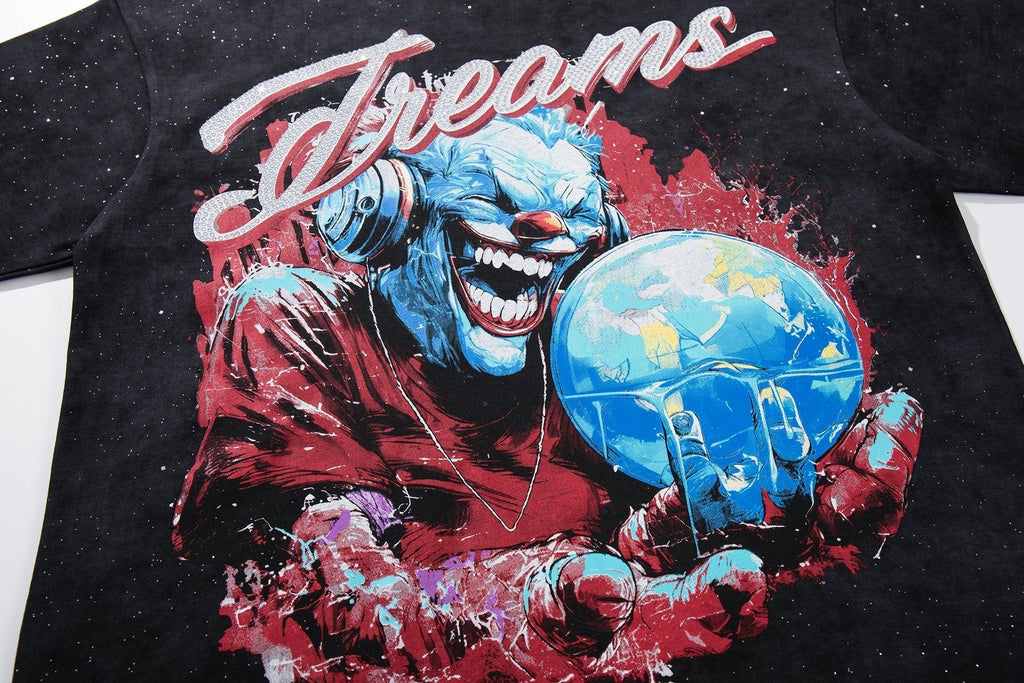 BKYS Revival Dreams Portrait Rhinestone T-Shirt ¡ª detail