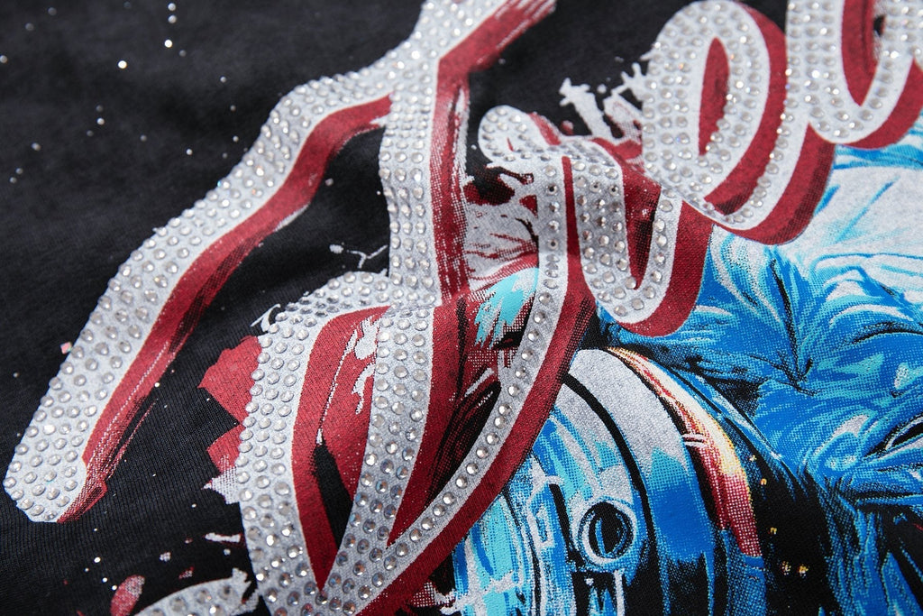 BKYS Revival Dreams Portrait Rhinestone T-Shirt ¡ª detail