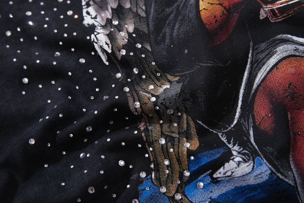 BKYS Revival Rhinestone Star Portrait Graphic T-Shirt ¡ª detail