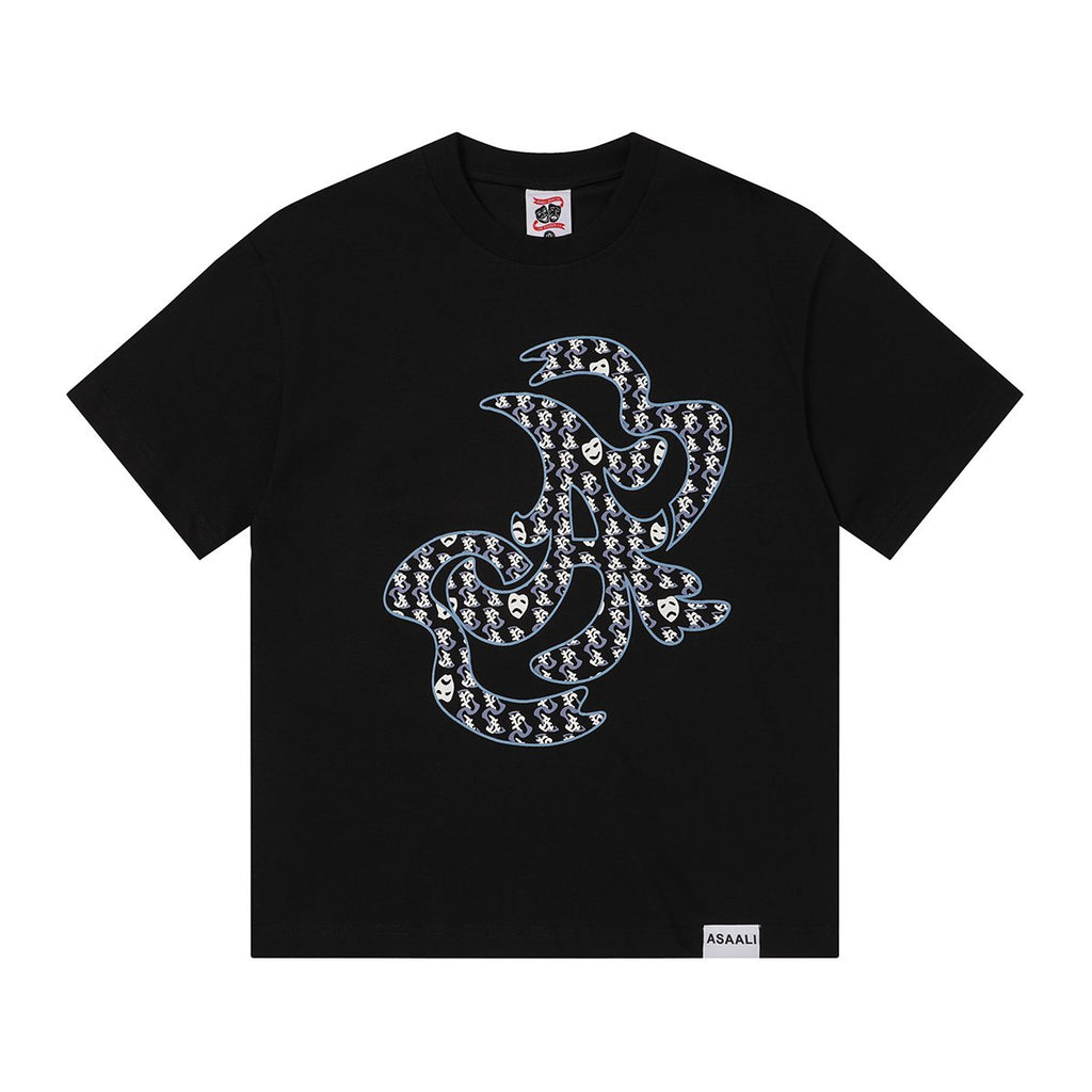 Asaali Abstract Graphic T-Shirt ¡ª front