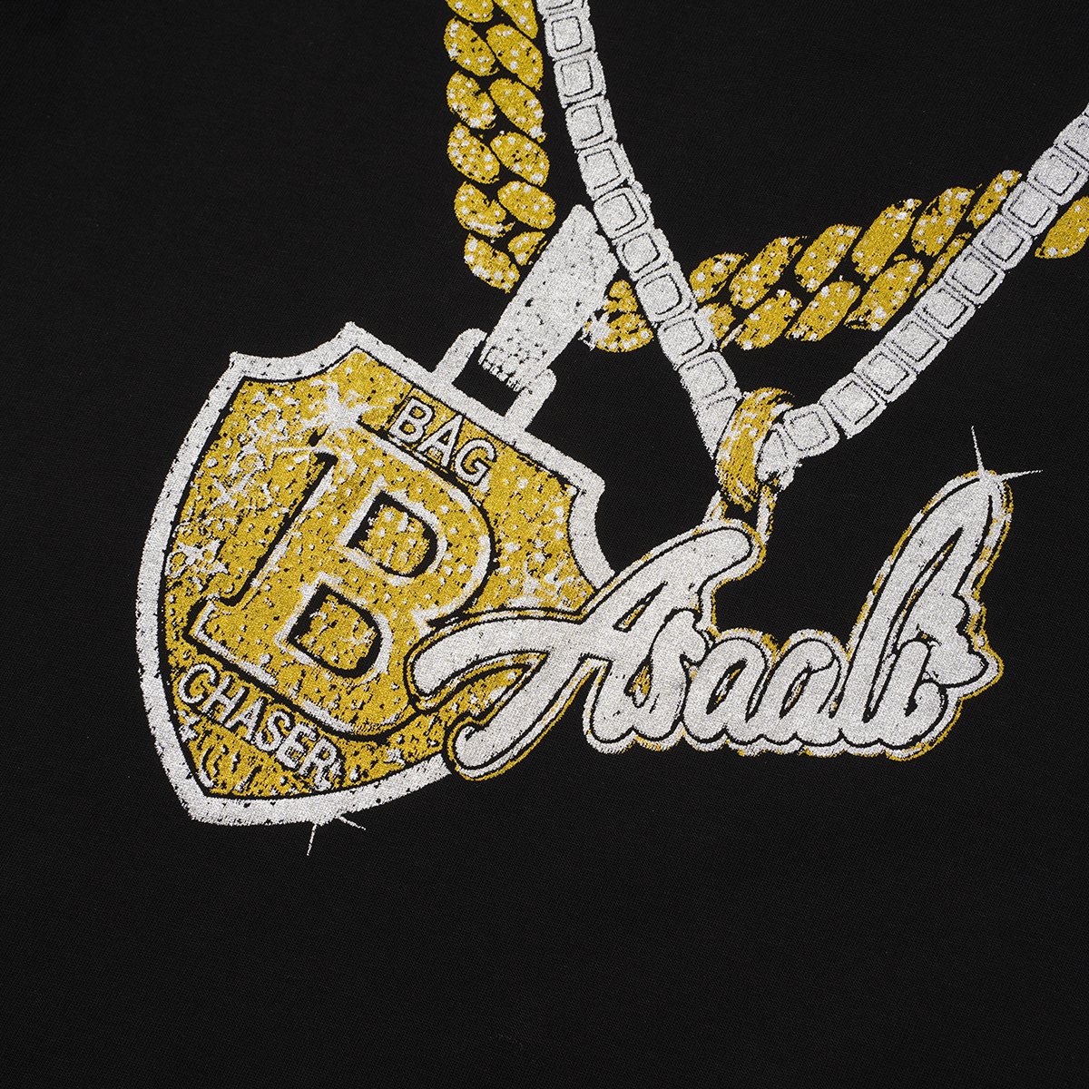 ASAALL Chain and Shield Graphic Short-Sleeve T-Shirt ¡ª detail