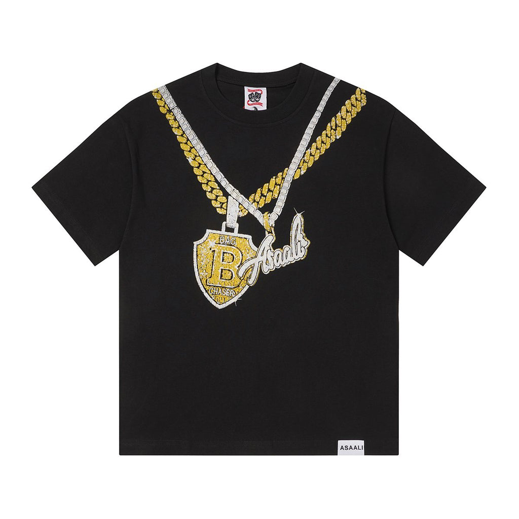 ASAALL Chain and Shield Graphic Short-Sleeve T-Shirt ¡ª hero
