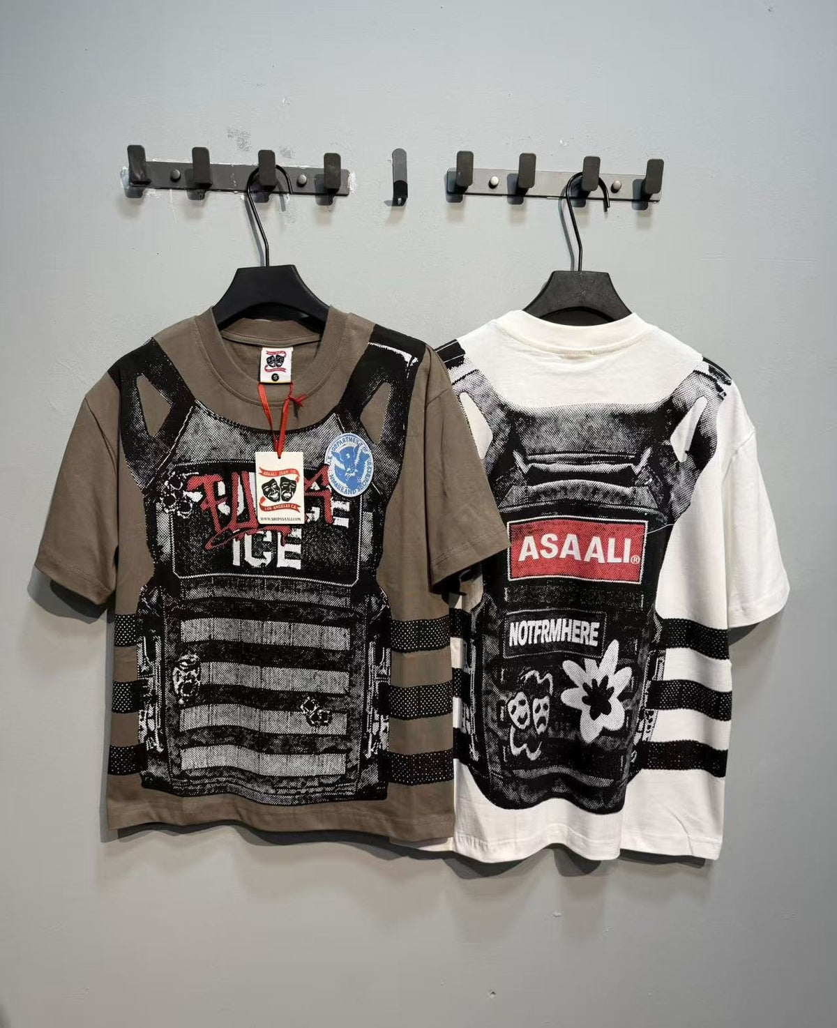 ASAALL Striped Panel Graphic Short-Sleeve T-Shirt ¡ª comparison