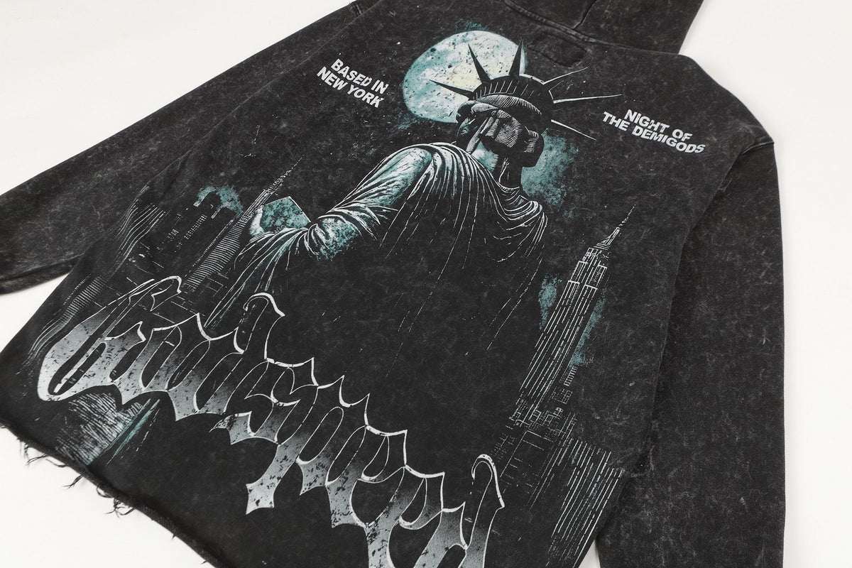 Godspeed Statue of Liberty Graphic Hoodie ¡ª detail
