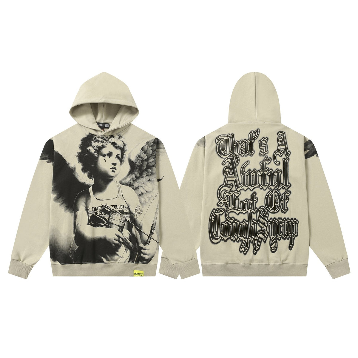 THAT'S A AWFUL LOT OF COUGH SYRUP Angel Graphic Hoodie ¡ª hero