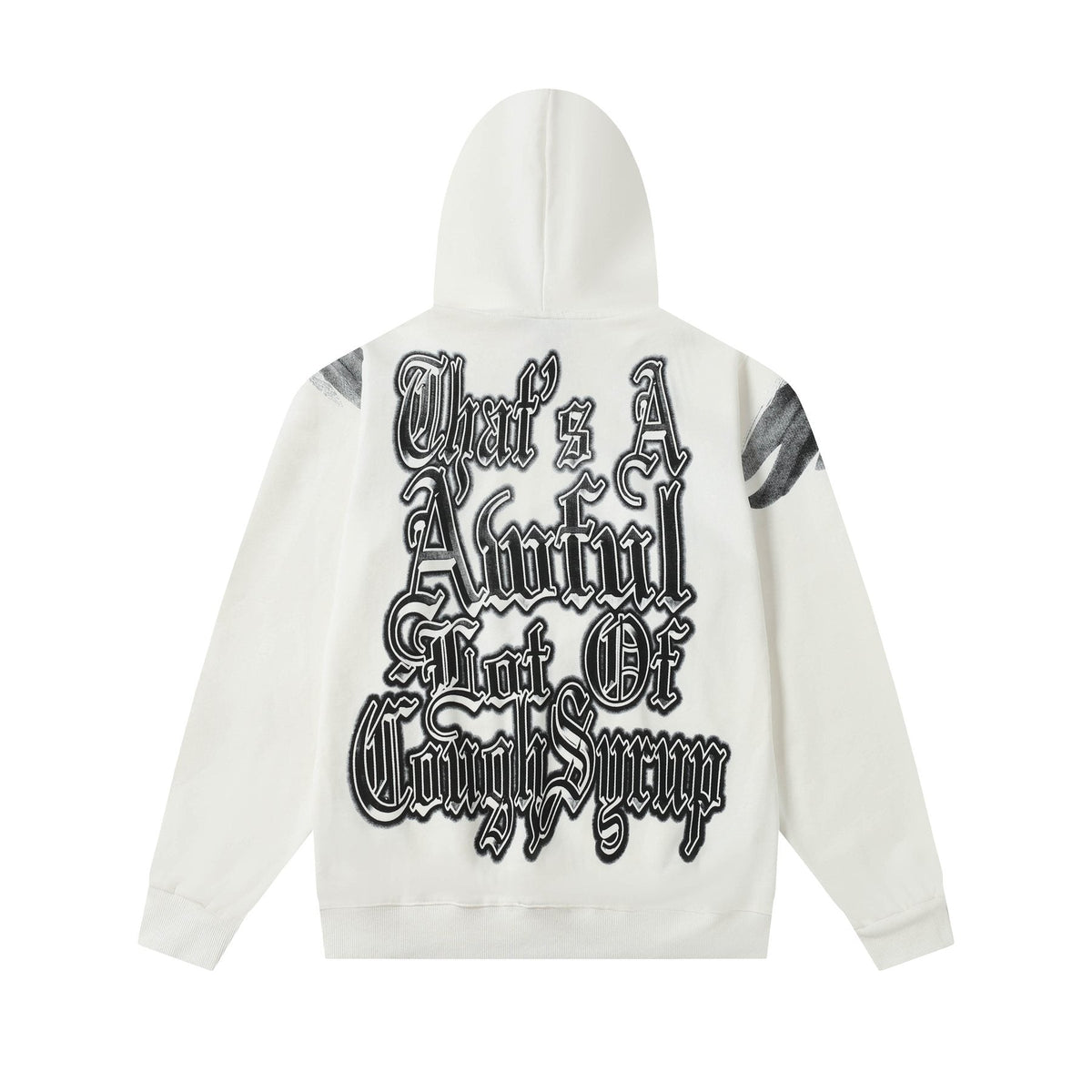 THAT'S A AWFUL LOT OF COUGH SYRUP Angel Graphic Hoodie ¡ª back