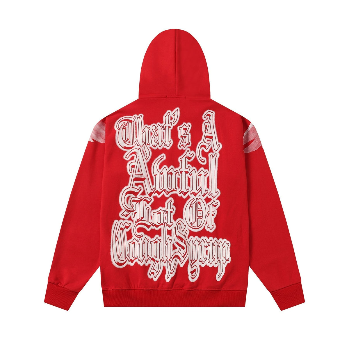 THAT'S A AWFUL LOT OF COUGH SYRUP Angel Graphic Hoodie ¡ª back