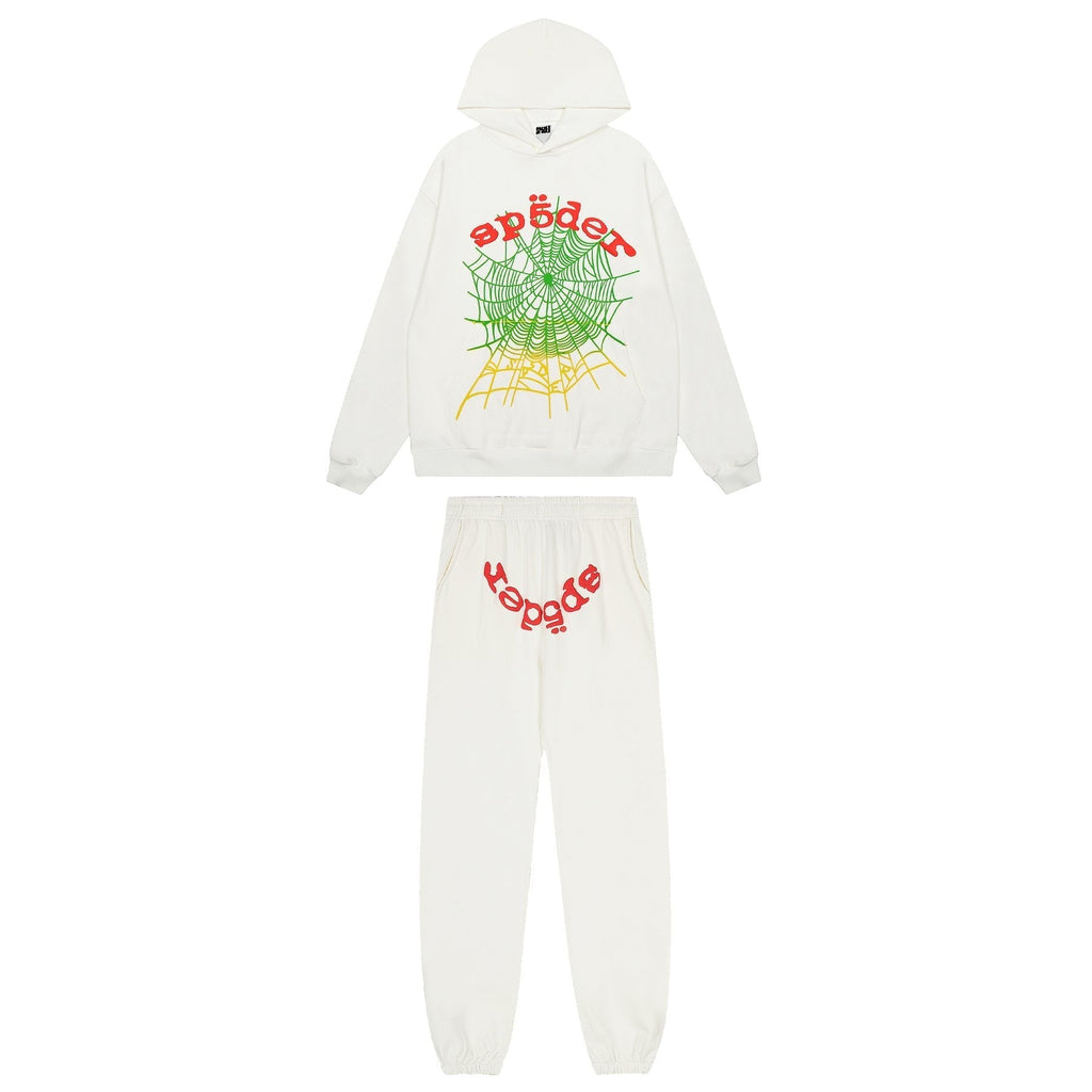 Sp5der Spiderweb Graphic Hoodie & Sweatpants Set ¡ª hero