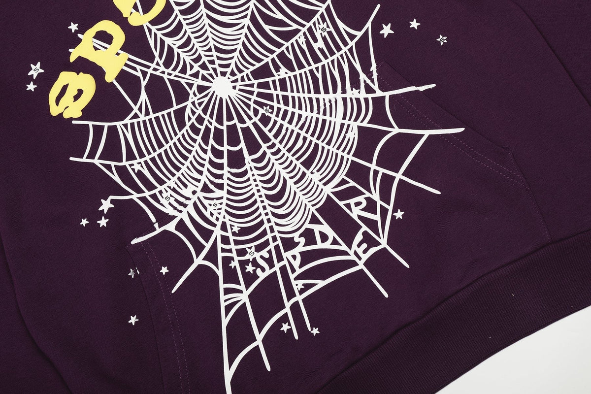 Sp5der Spiderweb Graphic Hoodie & Sweatpants Set ¡ª detail