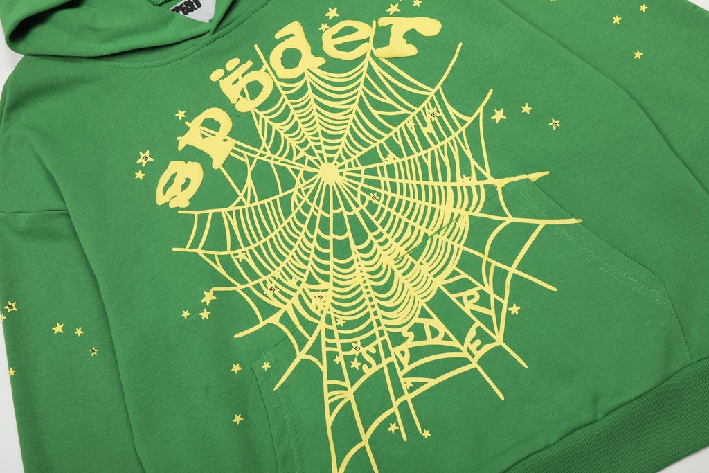Sp5der Spiderweb Graphic Hoodie & Sweatpants Set ¡ª detail