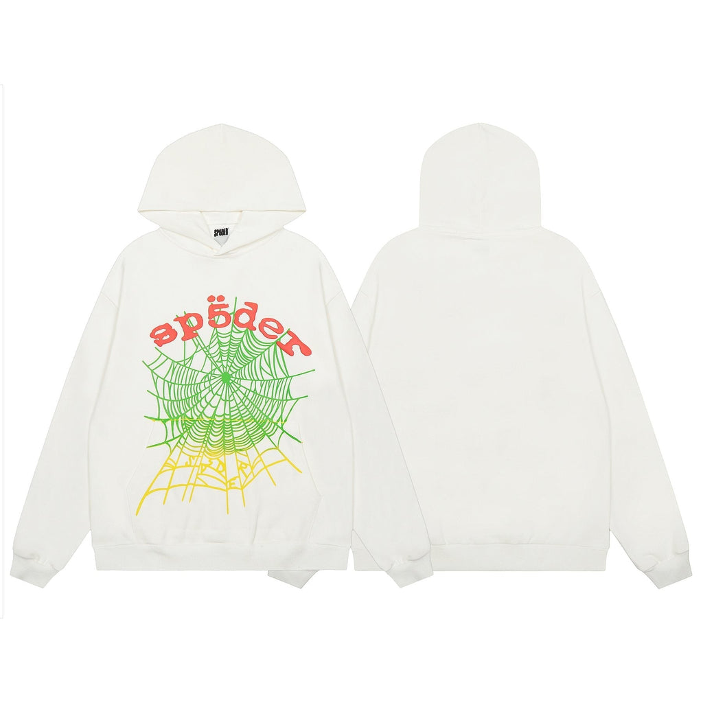 Sp5der Spiderweb Graphic Hoodie & Sweatpants Set ¡ª front