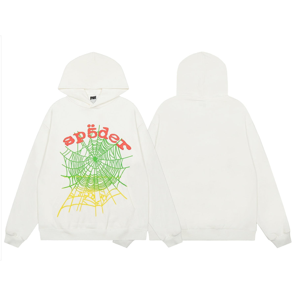 Sp5der Spiderweb Graphic Hoodie & Sweatpants Set ¡ª front
