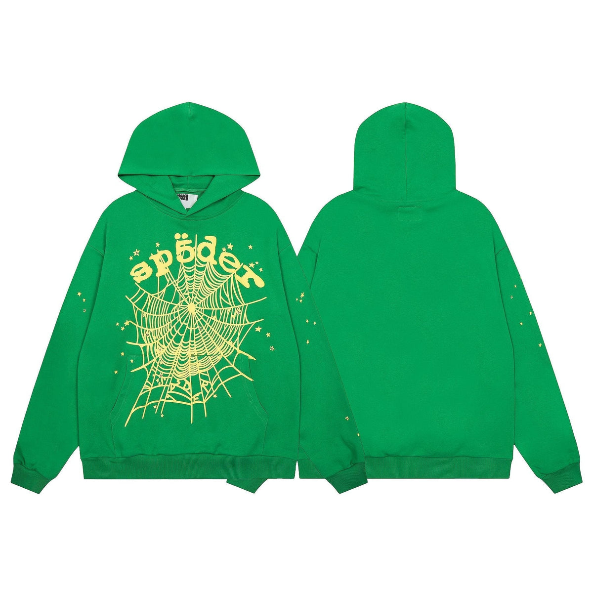 Sp5der Spiderweb Graphic Hoodie & Sweatpants Set ¡ª front