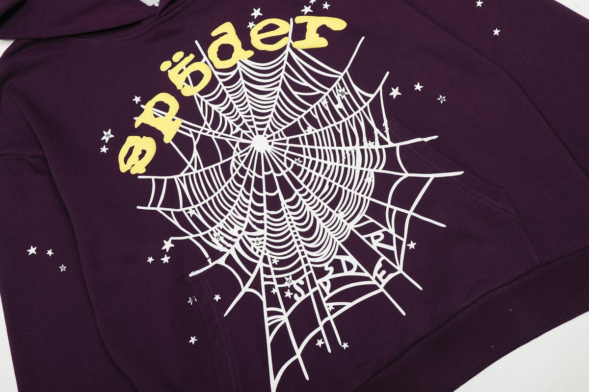 Sp5der Spiderweb Graphic Hoodie & Sweatpants Set ¡ª detail