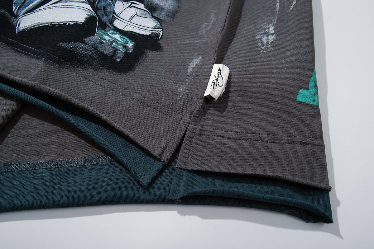 BKYS Revival Seated Figure Graphic T-Shirt ¡ª detail