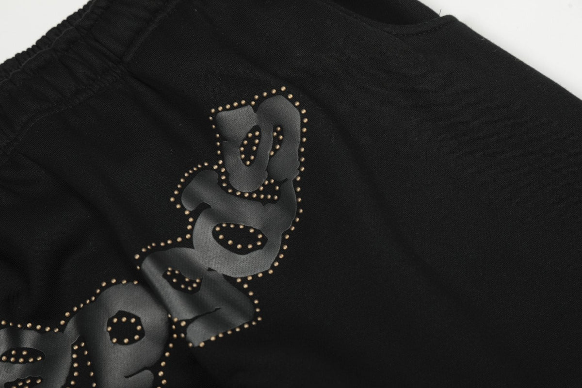 Sp5der Spiderweb Graphic Zip Hoodie & Sweatpants Matching Set ¡ª detail