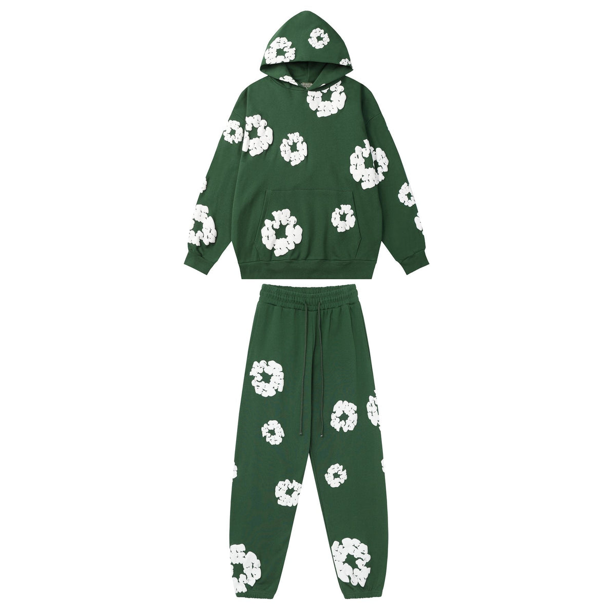 DENIM TEARS Floral Graphic Hoodie & Sweatpants Set ¡ª front