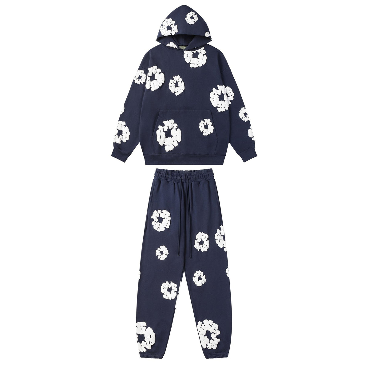 DENIM TEARS Floral Graphic Hoodie & Sweatpants Set ¡ª front