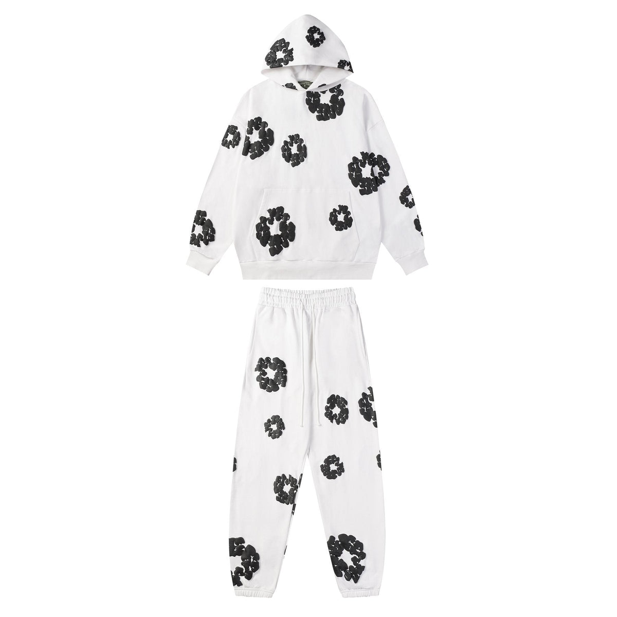 DENIM TEARS Floral Graphic Hoodie & Sweatpants Set ¡ª front