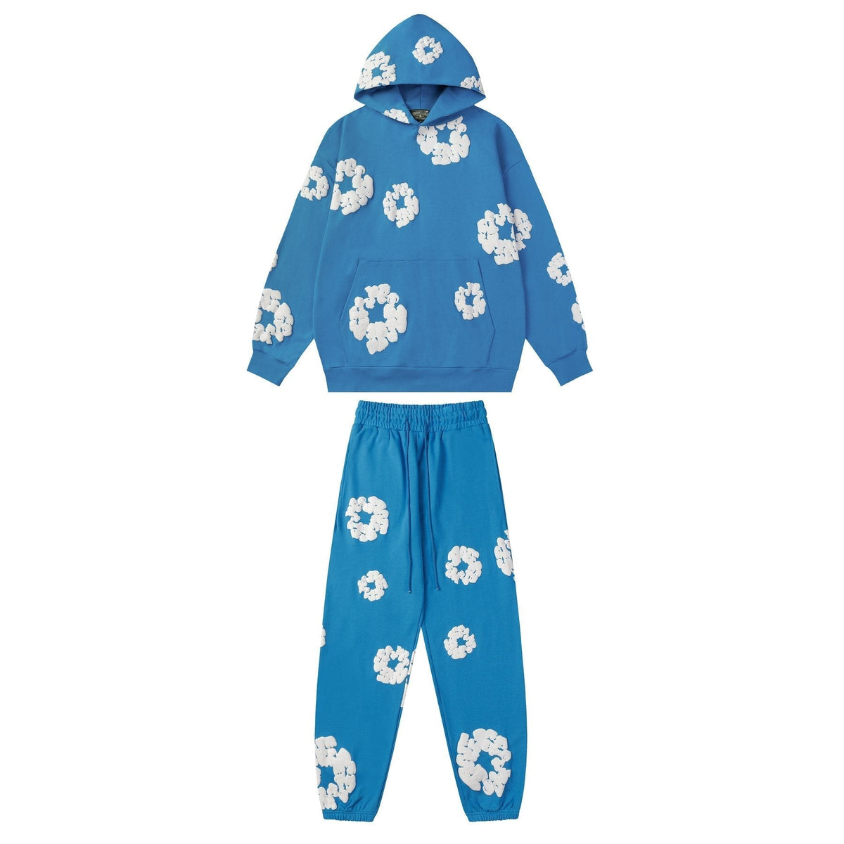 DENIM TEARS Floral Graphic Hoodie & Sweatpants Set ¡ª front