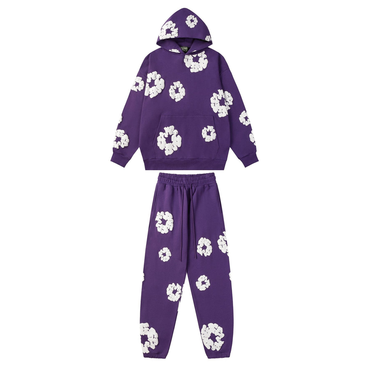 DENIM TEARS Floral Graphic Hoodie & Sweatpants Set ¡ª front