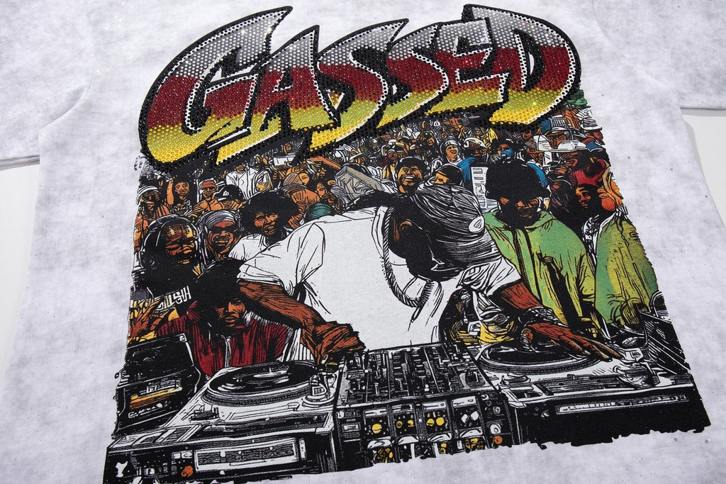 BKYS Revival Gassed Rhinestone Graphic T-Shirt ¡ª detail