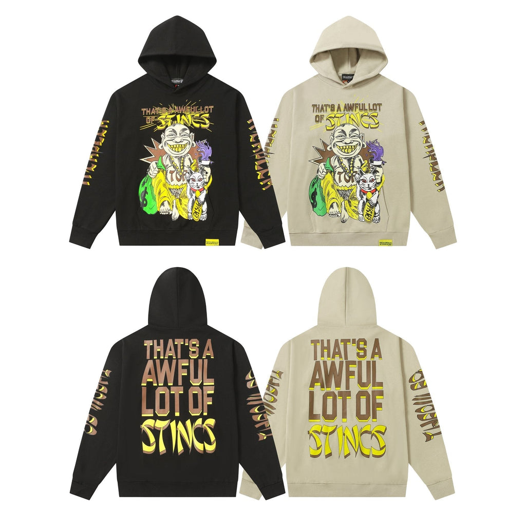THAT'S A AWFUL LOT OF COUGH SYRUP Stings Character Graphic Hoodie ¡ª comparison