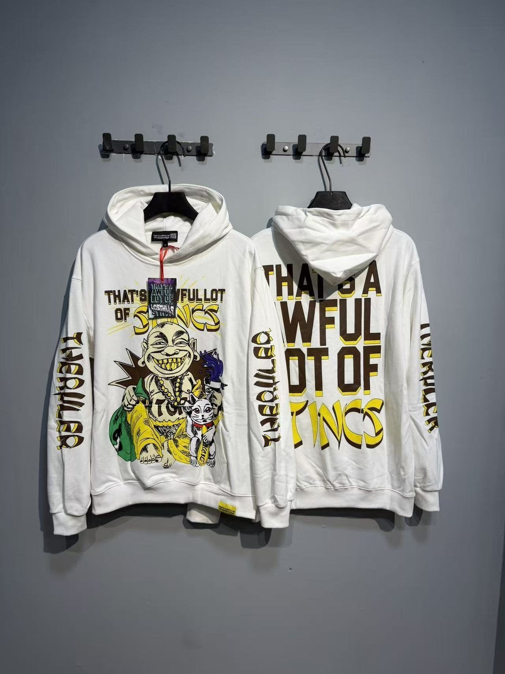 THAT'S A AWFUL LOT OF COUGH SYRUP Stings Character Graphic Hoodie ¡ª context