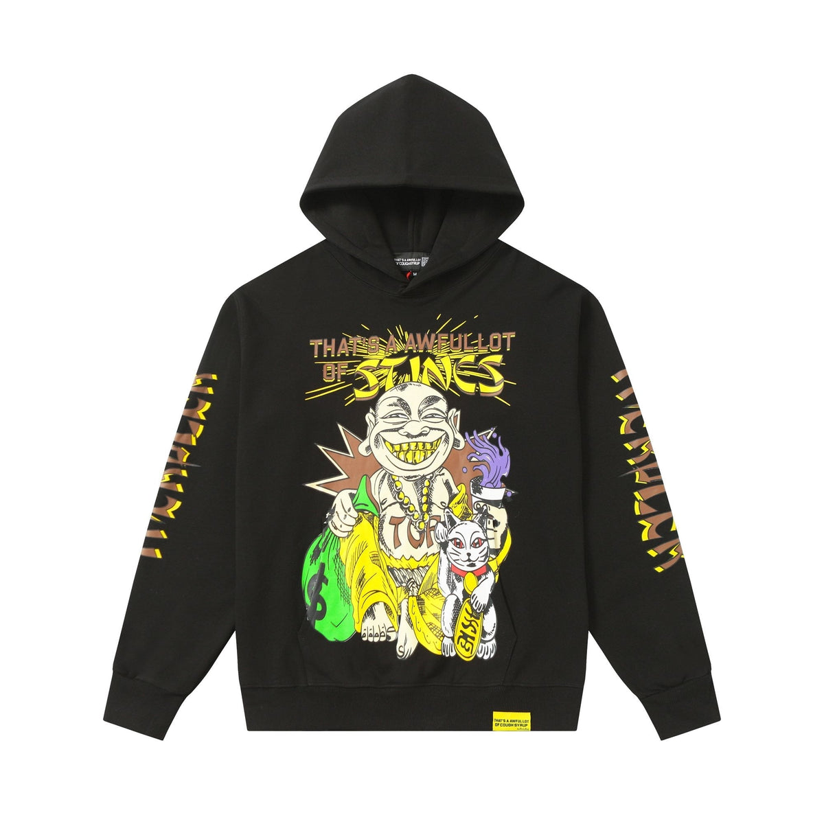 THAT'S A AWFUL LOT OF COUGH SYRUP Stings Character Graphic Hoodie ¡ª hero