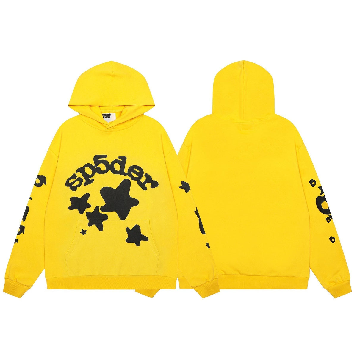 Sp5der Star Graphic Hoodie & Jogger Matching Set ¡ª front