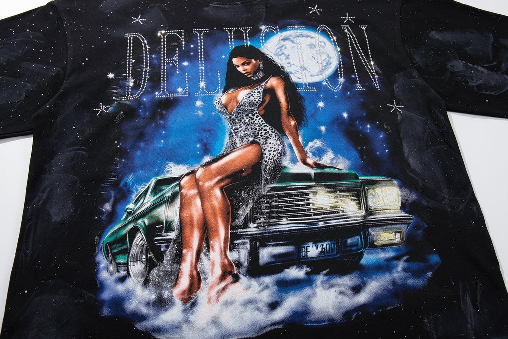 BKYS Revival Delusion Portrait Car Graphic T-Shirt ¡ª detail