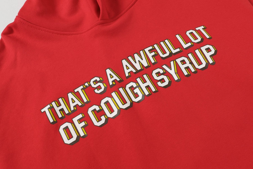 THAT'S A AWFUL LOT OF COUGH SYRUP Angel Tears Graphic Hoodie ¡ª detail
