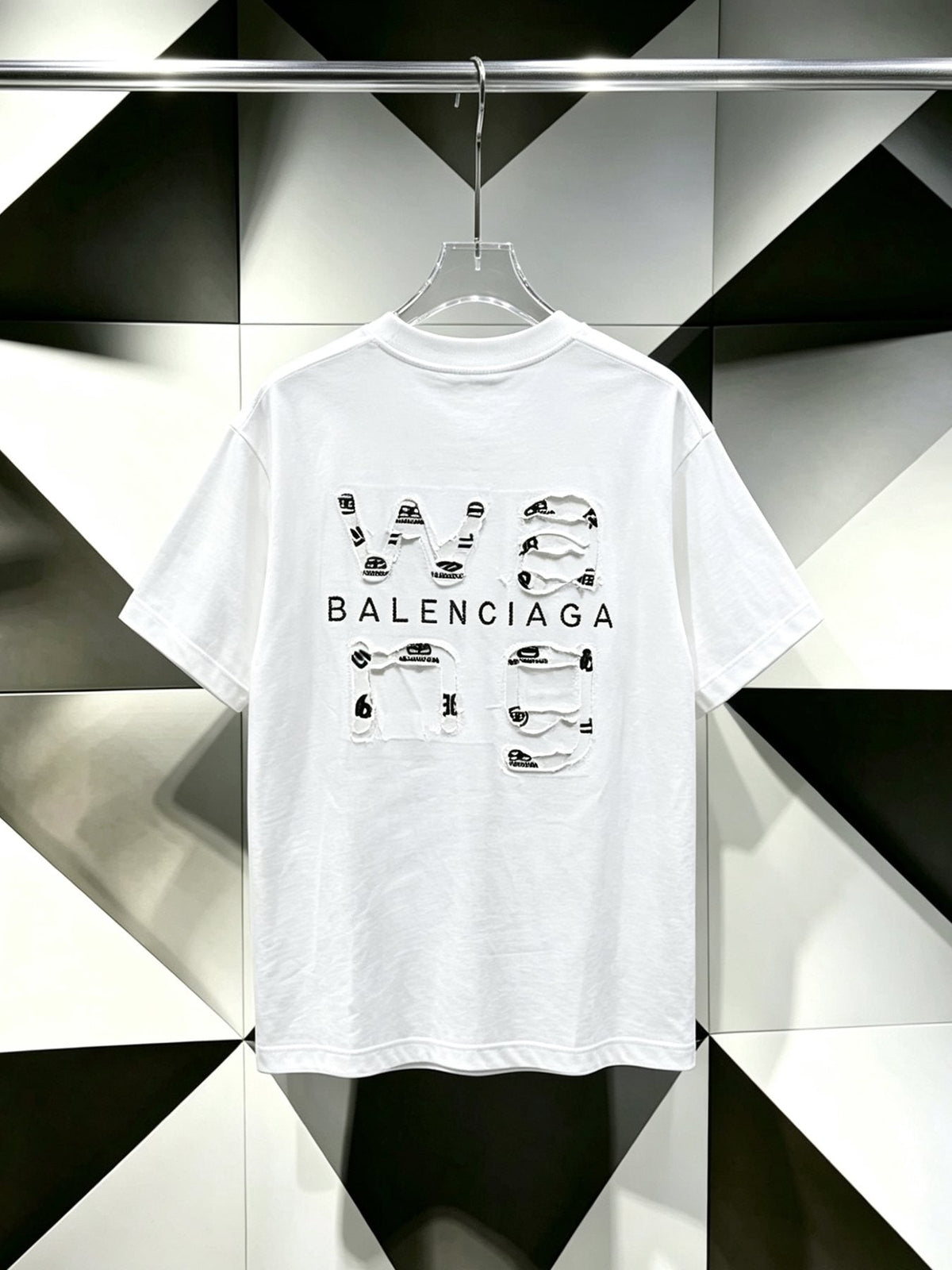Balenciaga Multi-Logo Back Graphic T-Shirt ¡ª back