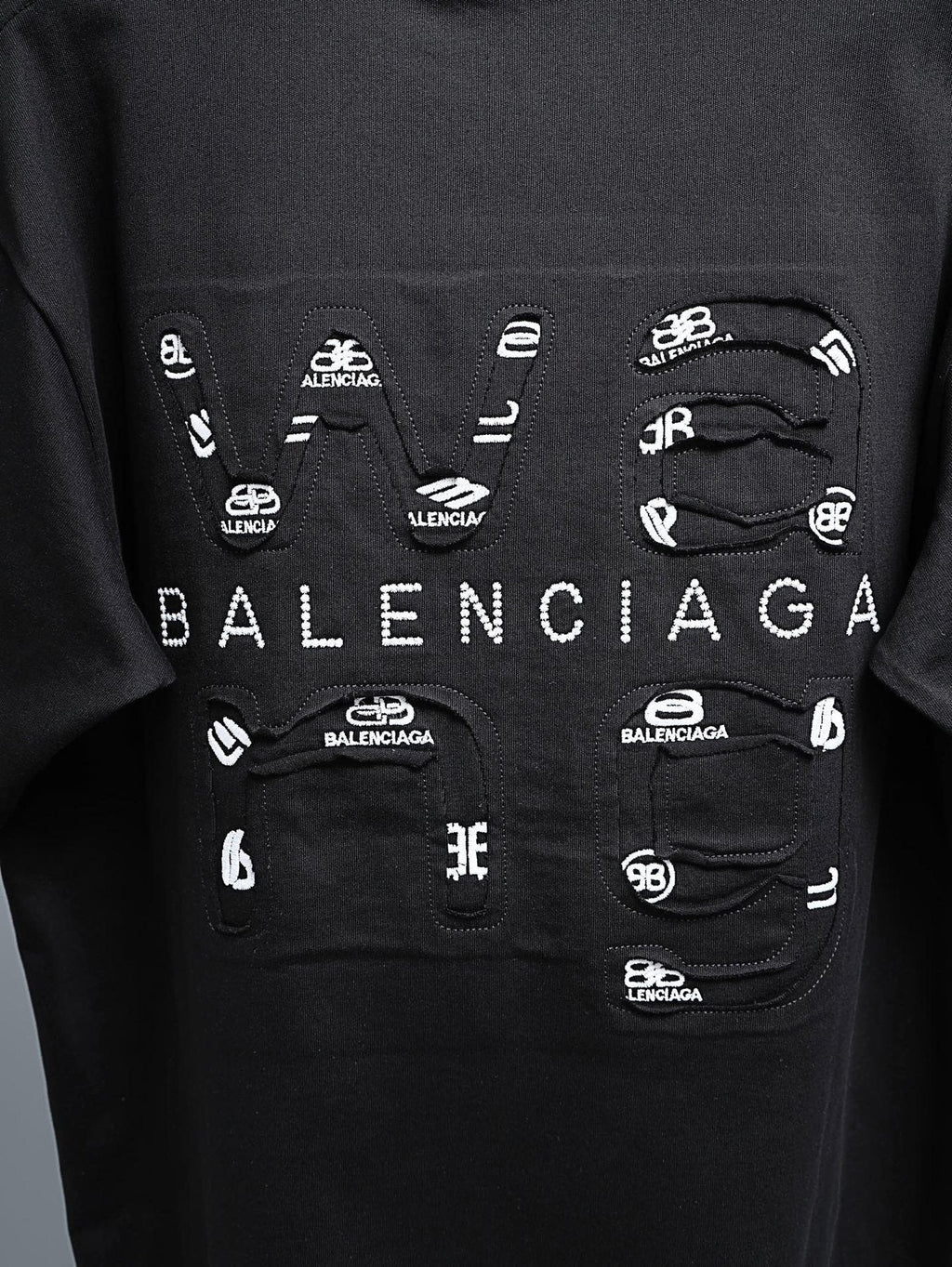 Balenciaga Multi-Logo Back Graphic T-Shirt ¡ª detail