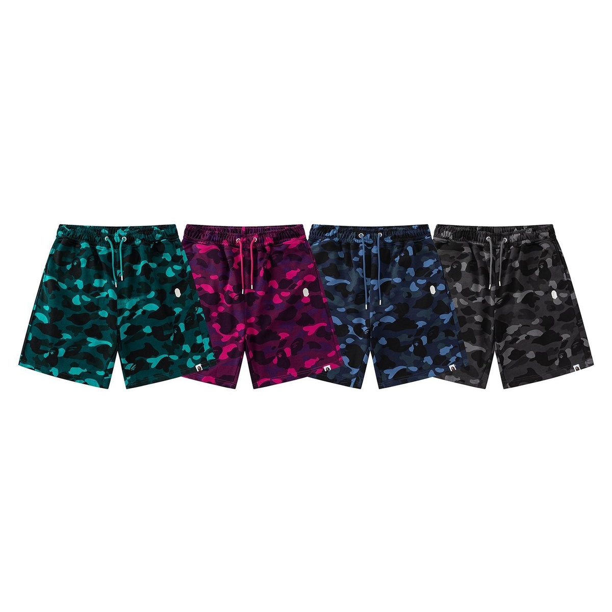 BAPE Camouflage Ape-Head Graphic Shorts ¡ª comparison