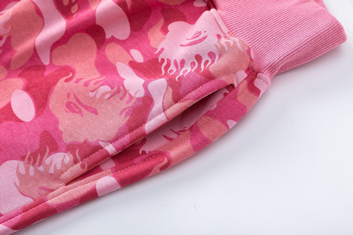 BAPE Camouflage Ape-Head Graphic Shorts ¡ª detail