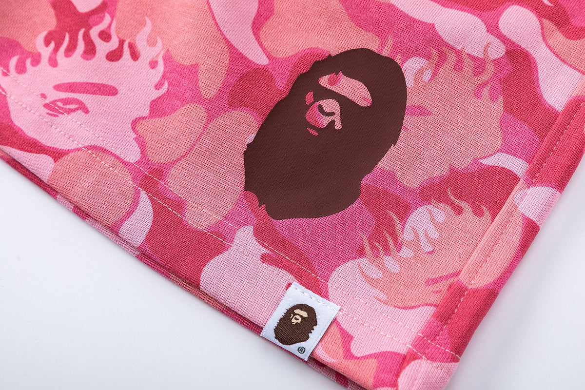 BAPE Camouflage Ape-Head Graphic Shorts ¡ª detail