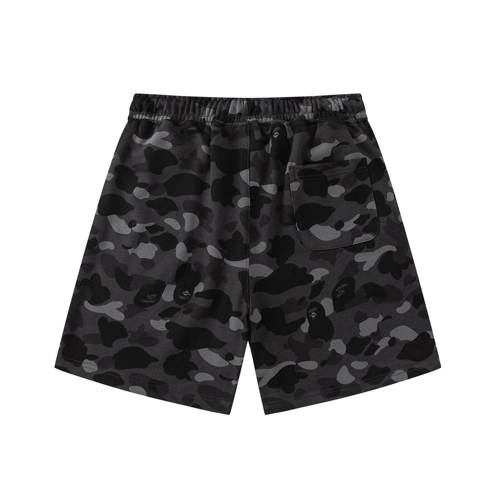 BAPE Camouflage Ape-Head Graphic Shorts ¡ª back