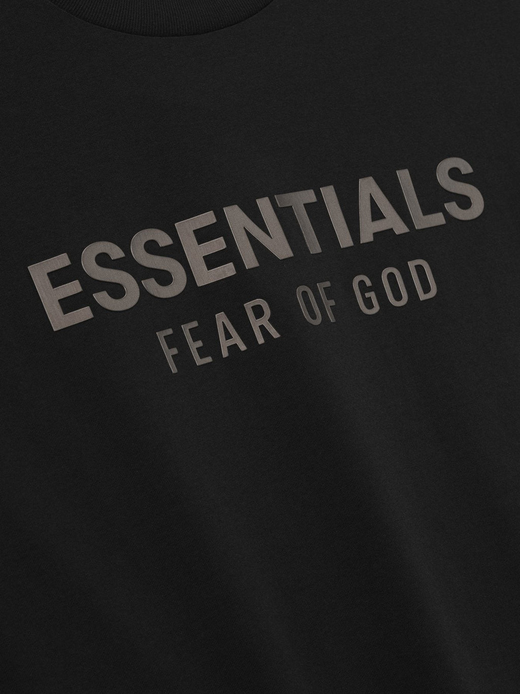 ESSENTIALS FEAR OF GOD Back Logo Short-Sleeve T-Shirt ¡ª fabric_closeup