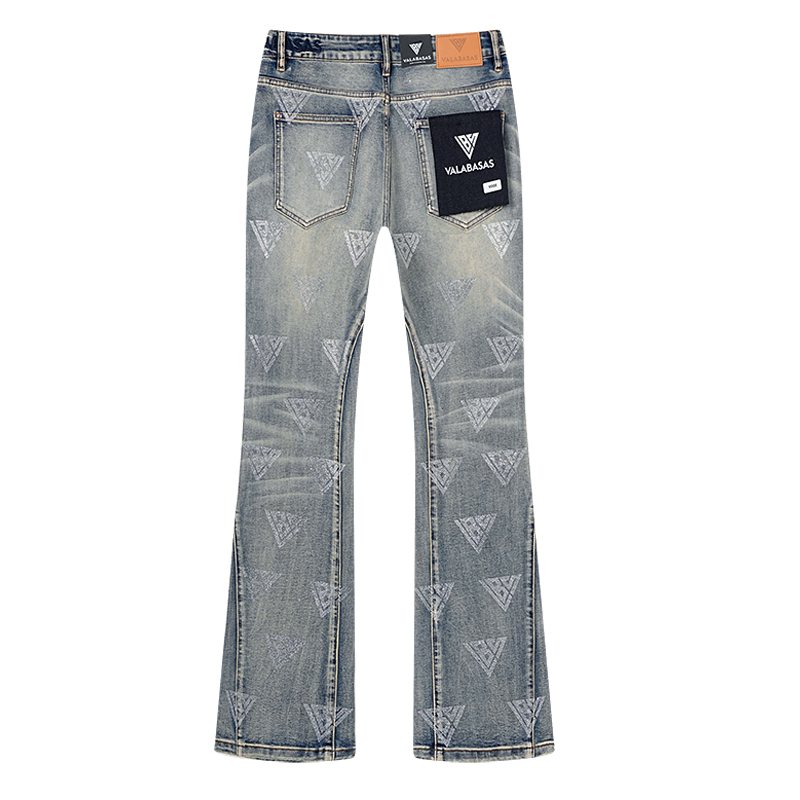 VALABASAS Rhinestone Triangle Jeans ¡ª back
