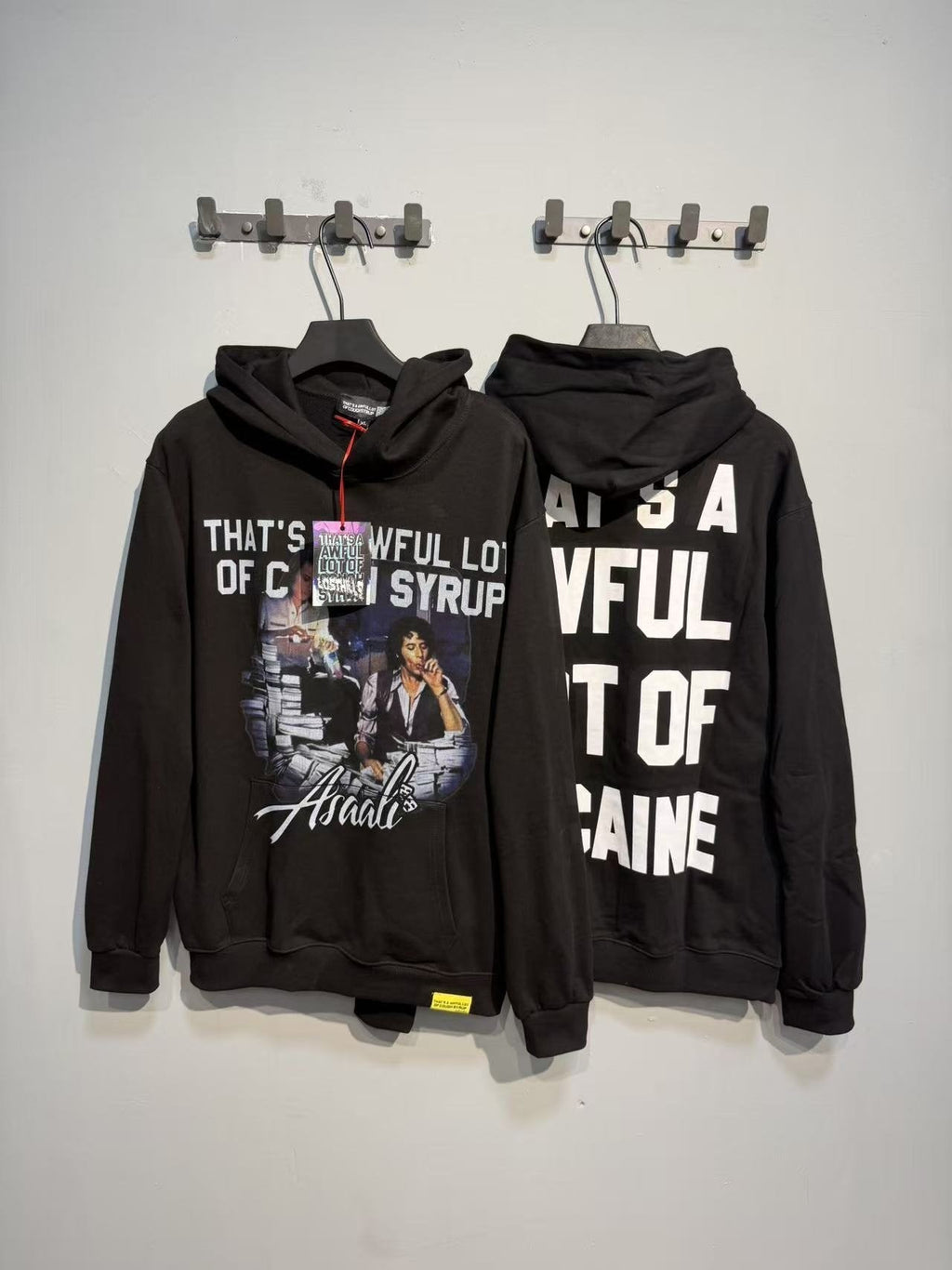 THAT'S A AWFUL LOT OF COUGH SYRUP Photo Graphic Pullover Hoodie ¡ª context