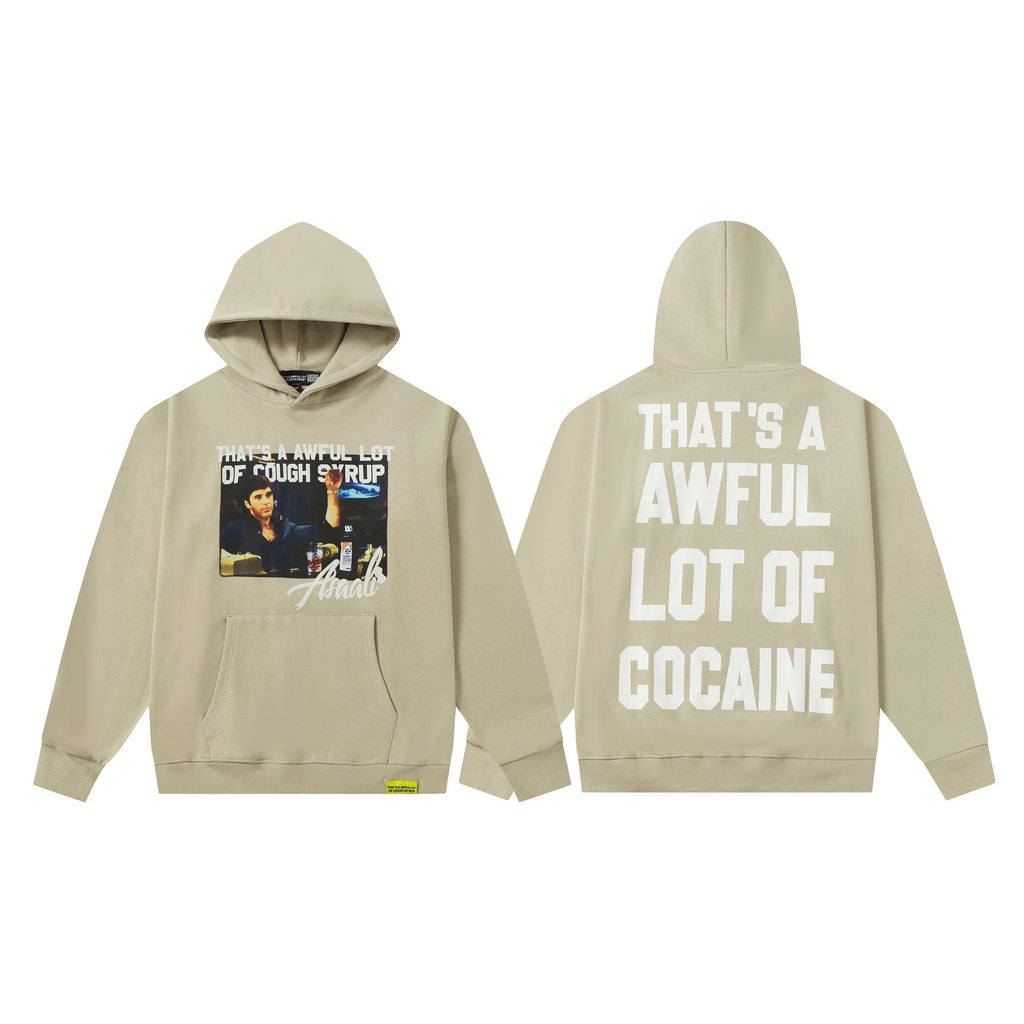 THAT'S A AWFUL LOT OF COUGH SYRUP Photo Graphic Pullover Hoodie ¡ª front